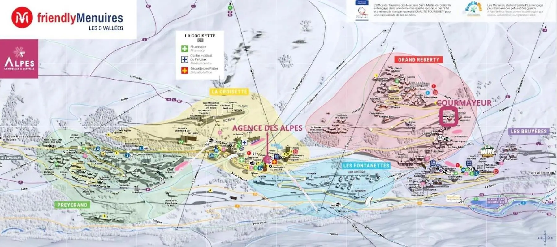 Residence Courmayeur - Appartement 10 Personnes Ski Aux Pieds Aux Menuires Mae-3774 圣马丁德贝尔维尔 法国